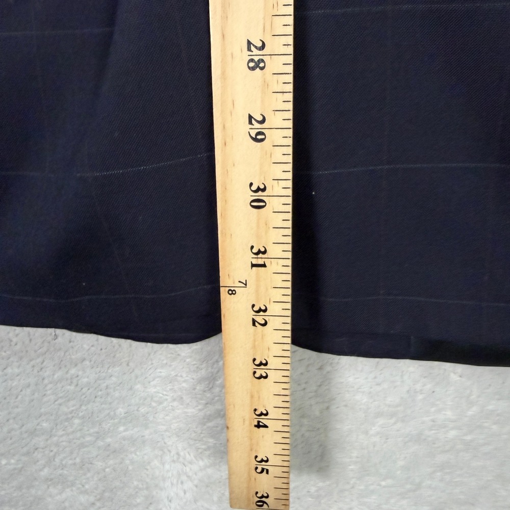 Vintage Brooks Brothers Mens 46L Blazer Sport Coat Navy Blue Windowpane Wool USA - Picture 12 of 12